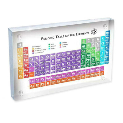 

Colorful Acrylic Periodic Table Of Elements Decorative Table Display Ornaments Chemistry Educational Supplies