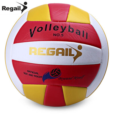 

Regail Size 5 PU Foam Leather Volleyball Indoor Outdoor Match Training Ball