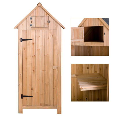 

Ktaxon Fir wood Arrow Shed with Single Door Wooden Live Garden Shed Wooden Lockers Wood