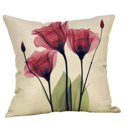 

〖Follure〗Retro Cotton Linen Home Sofa Decor Throw Pillow Case Flowers Cushion Cover