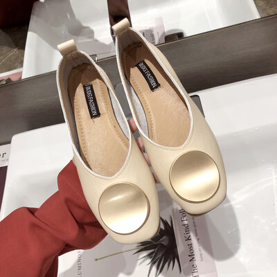 

Flat sole female summer Korean version of shallow retro fairy Joker grandma shoes gentle womens shoes