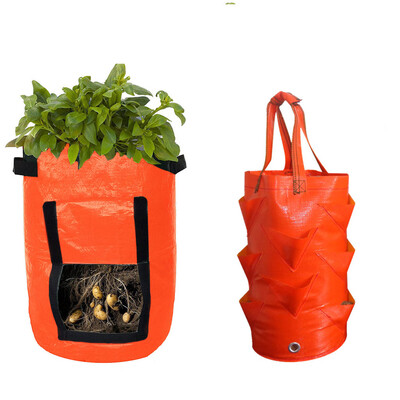

Gobestart Potato Strawberry Grow Planter Planting Container Bag Multi-mouth Container Bag