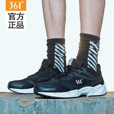 

361 sneakers mens breathable mesh running shoes black&white wear-resistant non-slip students genuine 361 summer mens shoes