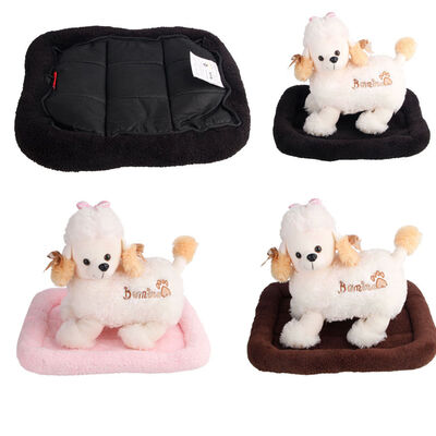 

Ktaxon New Small Medium Soft Plush Dog Pet Cat Bed Warm Mat Crate Kennel