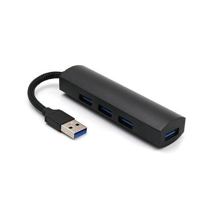 

High Speed 4 Ports USB30 HUB Multi-port Interface Extension Adapter Compatible for Computer Tablet Mobile Phone