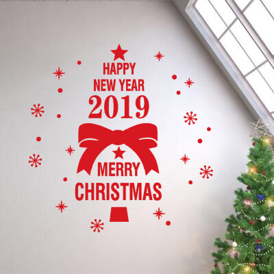 

〖Follure〗New Year Merry Christmas Wall Sticker Home Shop Windows Decals Decor