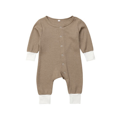

Infant Kid Baby Boy Girl Bodysuit Cotton Outfit Pajamas Clothes Solid Romper HOT