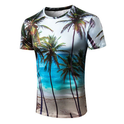 

Men Hawaiian Summer Floral Printed Beach Short Sleeve Camp Shirt Tops Blouse New