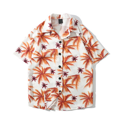 

Tailored Mens Summer Fashion Shirts Casual Short Sleeve Beach Tops Loose Casual Blouse