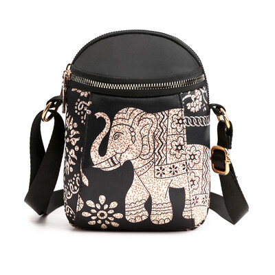 

Waterproof oblique bag female Korean version vertical printing mobile phone bag 100 light pocket mini bag