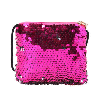 

Sequins Coin Purse Wallet Kids Girls Handbags Shoulder Zipper Clutch Bags