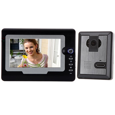 

7" TFT Color LCD Display Video Door Phone Visual Intercom Doorbell Hands Free IR Night Vision