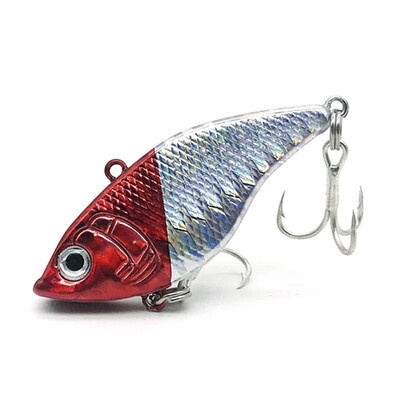 

New Hot Hard VIB Lures 5CM Fishing Bait Treble Hooks 3D Fishing Eyes Crankbait Vibe Sinking Lure Fishing Tackle