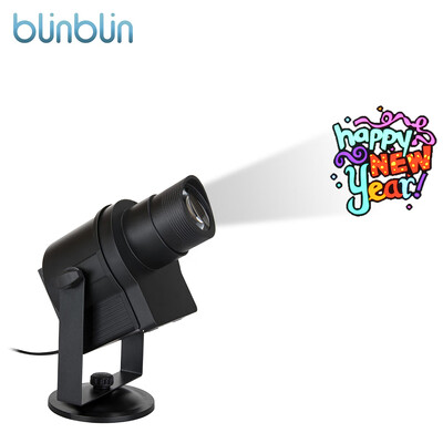 

blinblin SHOW 1 Waterproof Rotating LED Projector Lights 6 Pattern Slide Garden Lamp for Christmas Halloween Holiday Party