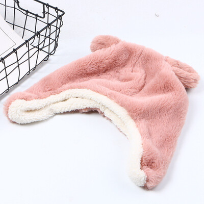 

Japanese soft sister cute sell meng yam ears Lei Feng hat Korean version of ins warm plush ear plus thick flight cap