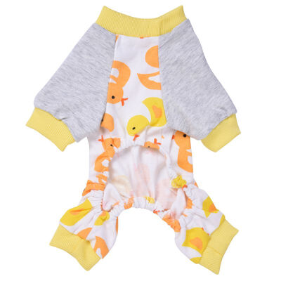 

Pet Dog Pajamas Sleepwear Clothes Puppy Coat Jumpsuit Apparel Cotton Cartoon Pattern Shirt