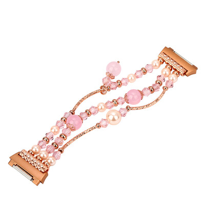 

〖Follure〗Fashion Sports Beaded Bracelet Strap Band For Fitbit Ionic BK