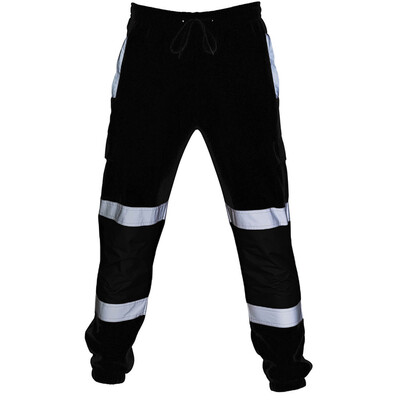 

Gobestart Men Road Work High Visibility Overalls Casual Pocket Work Casual Trouser Pants