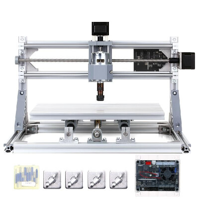 

CNC3018 DIY CNC Router Kit 2-in-1 Mini Engraving Machine GRBL Control 3 Axis for PCB PVC Plastic Acrylic Wood Carving Milling Engr