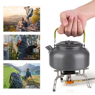 

Greensen 800ML Outdoor Portable Coffee Pot Camping Water Kettle Hiking Picnic BBQ Teapot