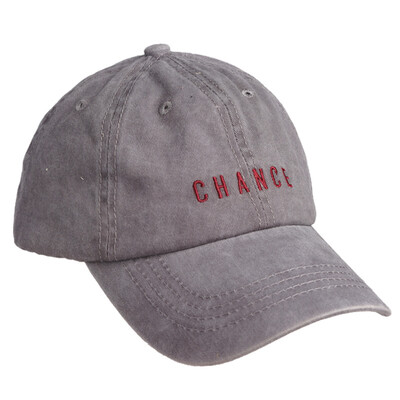 

Fallwinter hats mens&womens retro denim washed baseball caps Korean couples Joker letters embroidered soft top cap