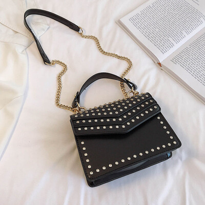 

Elegant Female Tote bag 2019 Fashion New High Quality PU Leather Womens Designer Handbag Diamond Chain Shoulder Messenger bags