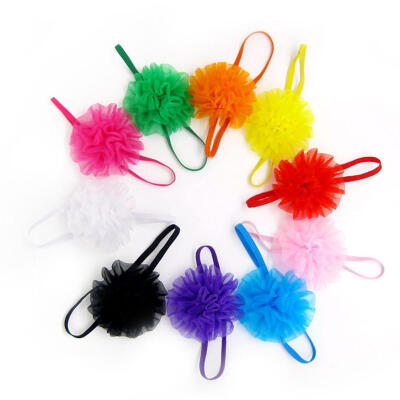 

10pcs Girls Baby Children Satin Heand Hair Bow Band Accessories