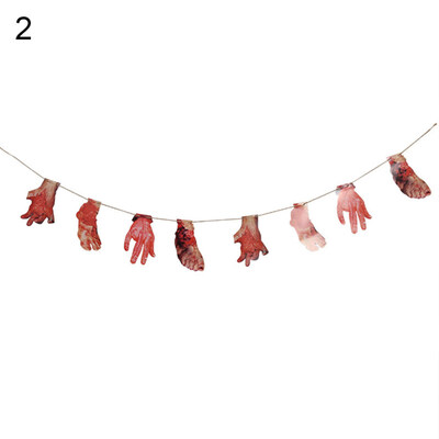 

Halloween Blood Broken Hands Feet Knife Party Haunted House Hanging Decoration