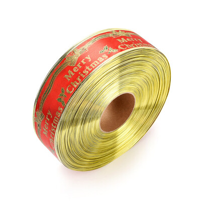 

〖Follure〗Christmas Grosgrain Ribbon Christmas Ribbons Holiday Decorations 100 yards