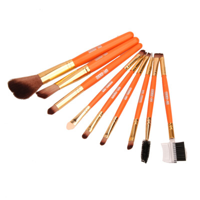 

9pcs Makeup Brushes Powder Foundation Eyeshadow Eyebrow Blush Brush Set