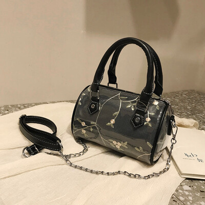 

Tailored Fashion Women Embroidery Beach Waterproof Handle Bag Leather Chain Crossbody Bag