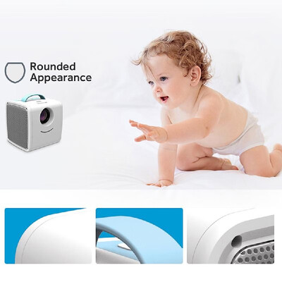 

Q2 Mini Portable LCD Projector 700 Lumens 1080P 70" Kids Video Story Animation Projection Machine Family Education School Busines