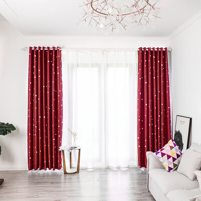 

Gobestart Leaves Curtain Tulle Window Treatment Voile Drape Valance 1 Panel Fabric