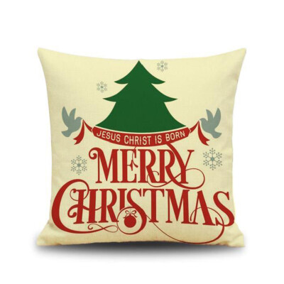 

Christmas Cushion Cover Small Christmas Tree Home Decorations Pillowcase 45x45cm