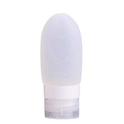 

Refillable Travel Bottles Silicone Squeezable Tube Sets Cosmetic Toiletry Containers for Shampoo Lotion Soap White  89ml
