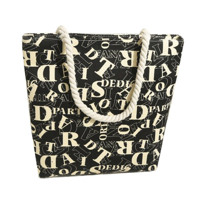 

Travel Shopping Lips Letter Print Casual Canvas Women Tote Handbag Shoulder Bag