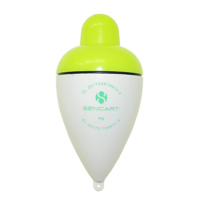 

Sencart 60g Green LED Luminous Fishing Float Buoy Vertical Floats Bobbers Tackle