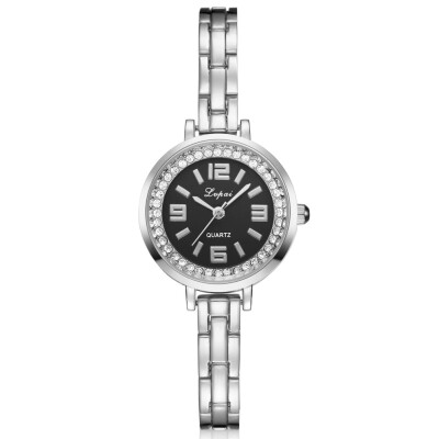 

Luxury Womens Watches Roman numerals Alloy Strap Clock With Rhinestone Scale Dial Ladies Quartz Wristwatch Zegarek Damski