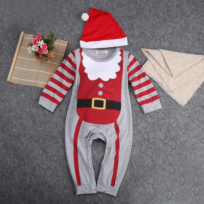 

Christmas Kids Newborn Baby Boys Girls Long Sleeve Jumpsuit Romper Xmas Clothes Outfits Set