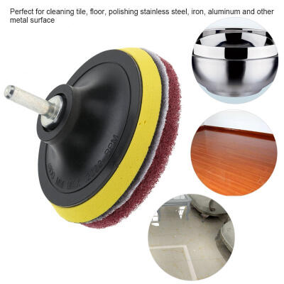 

Greensen Tile Scrubber Metal Polishing Cleaning Pads Brushes Drill Attachment Cleaner Tool with Shaft