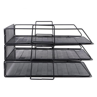 

Greensen Modern Office Display Rack 3-Layer Magazine File Metal Organizer Desktop Document Sorter