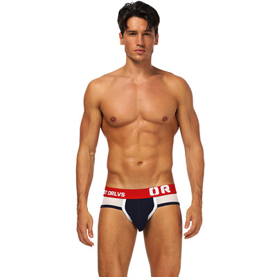 

Tailored Men Sexy Underwear Letter Printed Boxer Briefs Shorts Bulge Pouch Underpants