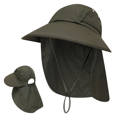

Sun Hat UV Protection Summer Cap Wide Brim For Camping Fishing Hiking Safari Mountaineering