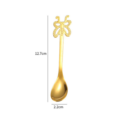 

Stainless Steel Creative Cartoon Cup Coffee Cup Butterfly Spoon Household Items