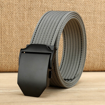 

Fashion Unisex Nylon belt trend Men weaving Nylon Automatic buckle belt high quality Men&Women casual belt