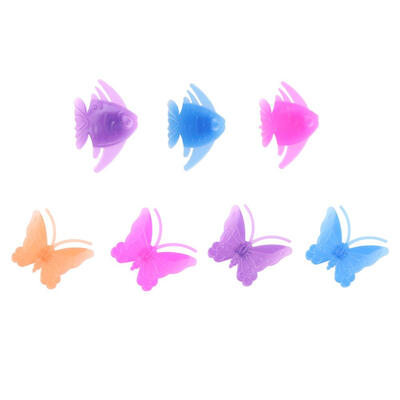 

26pcs Butterfly Fish Shape Multicolor Bicycle Wheel Resin Spoke Bead Decor