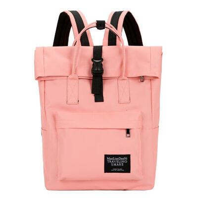 

Large Capacity Canvas Backpack Female School Bag Simple Design Rucksack Women Laptop Bag Handbag