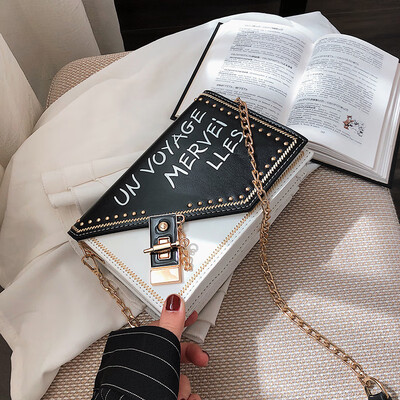 

Letter Printing Women Messenger Bag Female 2019 New Candy Shoulder Bag PU Fashion Famous Brand Designer Hasp Flap Crossbody Bag