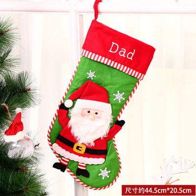

Christmas Stocking Socks Xmas Santa Snowman Candy Bag Pocket Pedant & Light Pro