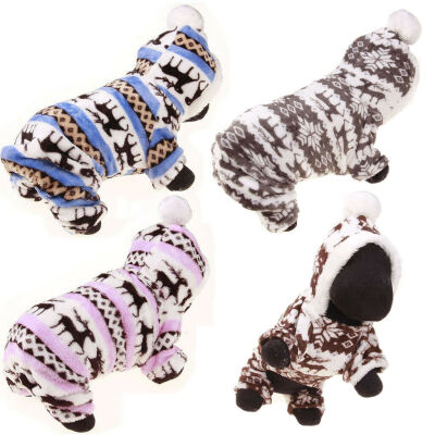 

Pet Clothes Dog Pajama Cute Soft Cotton Puppy Teddy Cat Sleepwear Coat